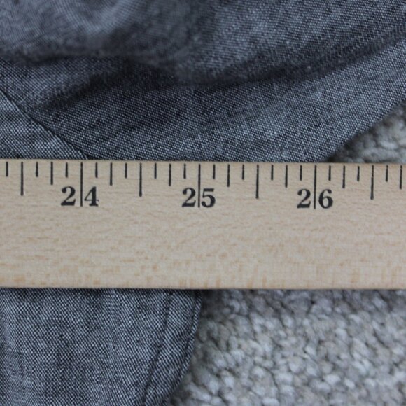 Tailor Vintage Luxe Performance Shirt Adult XL Gray Long Sleeve Stretch Button - Picture 8 of 10